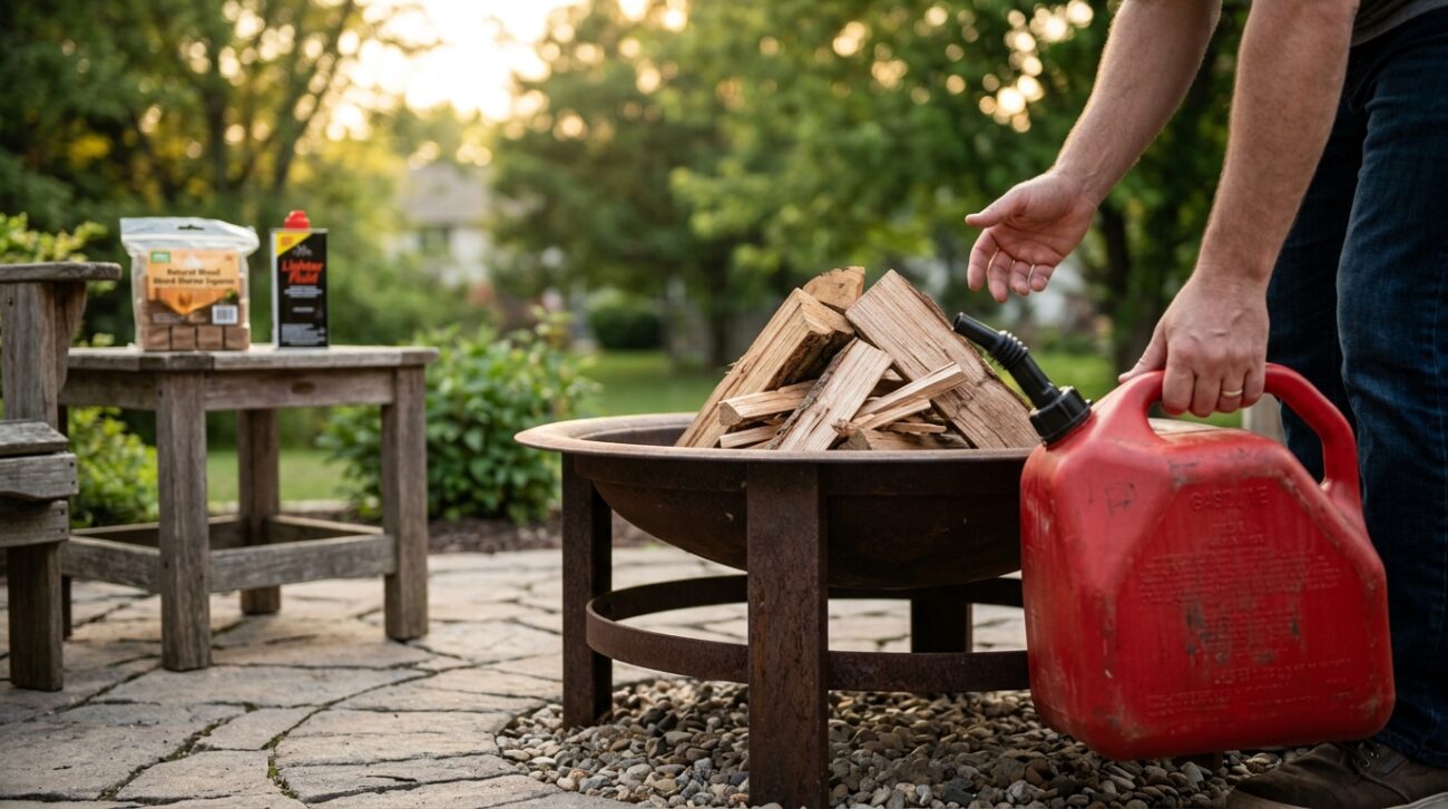 gasoline for fire pit