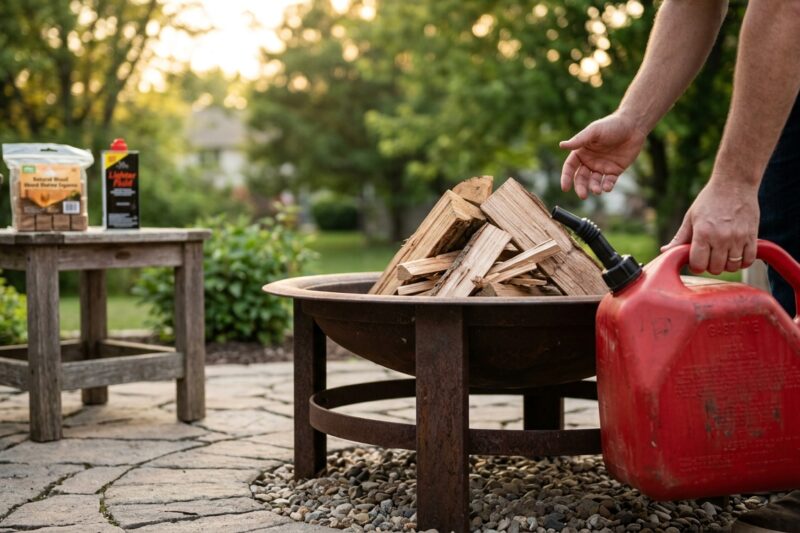 Gasoline for Fire Pit: Why It’s Dangerous & What to Use Instead