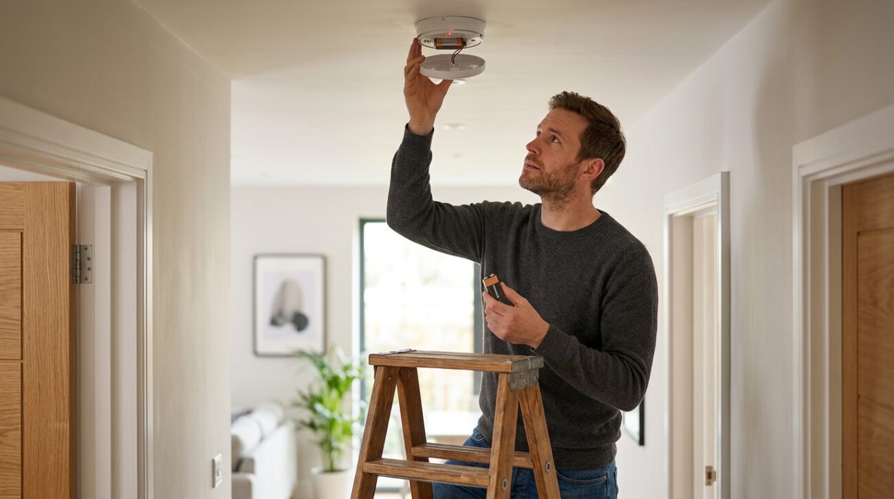 smoke alarm beeping